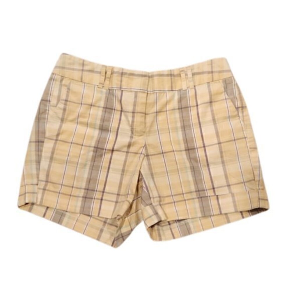 [Land 'n Sea] Mid Rise Plaid Shorts - Size 6